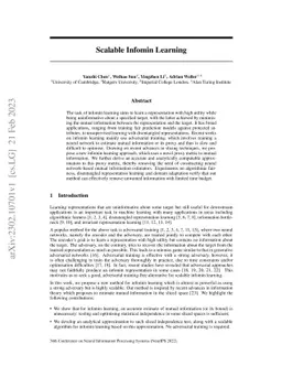 Scalable Infomin Learning