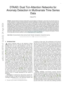 DTAAD: Dual Tcn-Attention Networks for Anomaly Detection in Multivariate
  Time Series Data