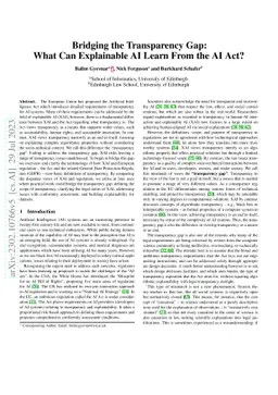 Bridging the Transparency Gap: What Can Explainable AI Learn From the AI
  Act?