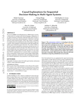 Causal Explanations for Sequential Decision-Making in Multi-Agent
  Systems