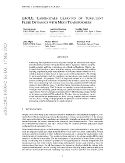 Eagle: Large-Scale Learning of Turbulent Fluid Dynamics with Mesh
  Transformers