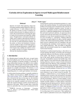 Curiosity-driven Exploration in Sparse-reward Multi-agent Reinforcement
  Learning