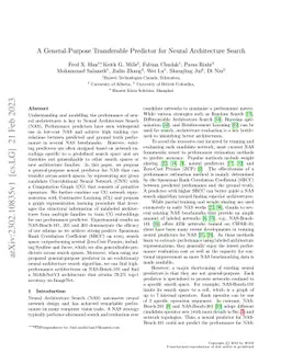 A General-Purpose Transferable Predictor for Neural Architecture Search