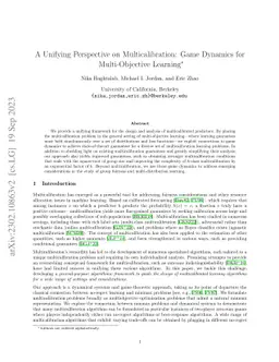 A Unifying Perspective on Multi-Calibration: Game Dynamics for
  Multi-Objective Learning