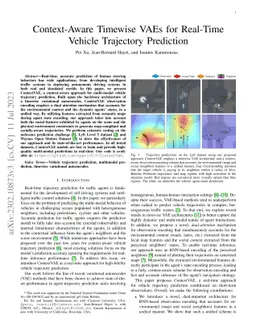 Context-Aware Timewise VAEs for Real-Time Vehicle Trajectory Prediction