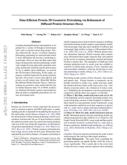 Data-Efficient Protein 3D Geometric Pretraining via Refinement of
  Diffused Protein Structure Decoy