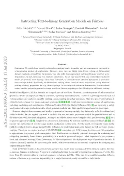 Fair Diffusion: Instructing Text-to-Image Generation Models on Fairness