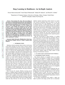 Deep Learning in Healthcare: An In-Depth Analysis