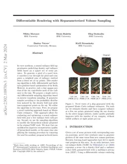 Differentiable Rendering with Reparameterized Volume Sampling