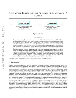 Deep Active Learning in the Presence of Label Noise: A Survey