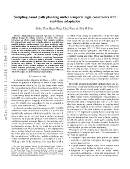 Sampling-based path planning under temporal logic constraints with
  real-time adaptation