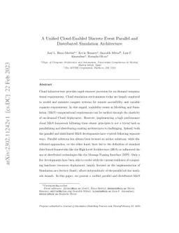 A Unified Cloud-Enabled Discrete Event Parallel and Distributed
  Simulation Architecture