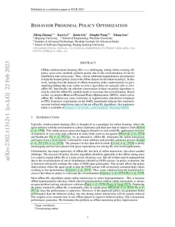 Behavior Proximal Policy Optimization