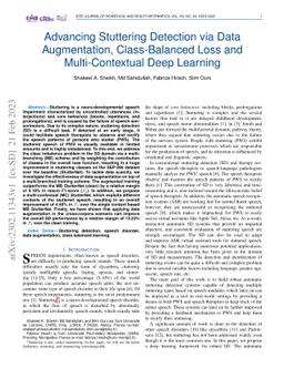 Advancing Stuttering Detection via Data Augmentation, Class-Balanced
  Loss and Multi-Contextual Deep Learning