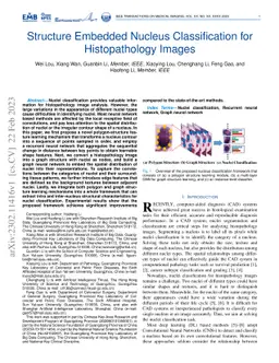Structure Embedded Nucleus Classification for Histopathology Images
