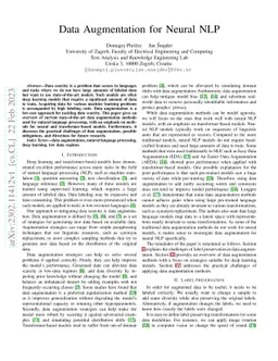 Data Augmentation for Neural NLP
