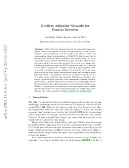 Gradient Adjusting Networks for Domain Inversion