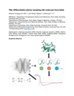 Differentiable Rotamer Sampling with Molecular Force Fields