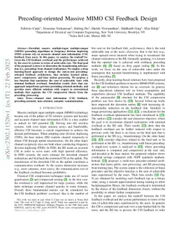 Precoding-oriented Massive MIMO CSI Feedback Design