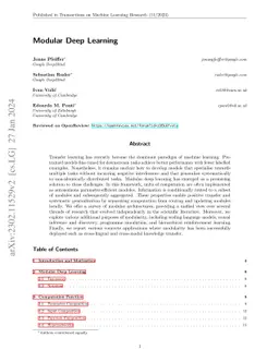 Modular Deep Learning