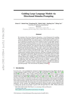 Guiding Large Language Models via Directional Stimulus Prompting