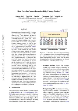 How Does In-Context Learning Help Prompt Tuning?
