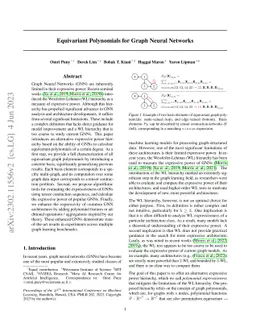 Equivariant Polynomials for Graph Neural Networks