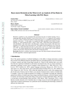 Bayes meets Bernstein at the Meta Level: an Analysis of Fast Rates in
  Meta-Learning with PAC-Bayes