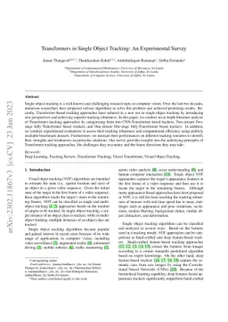 Transformers in Single Object Tracking: An Experimental Survey