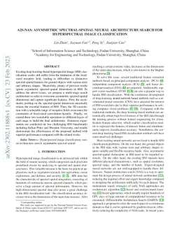 A2S-NAS: Asymmetric Spectral-Spatial Neural Architecture Search For
  Hyperspectral Image Classification