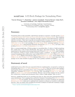 normflows: A PyTorch Package for Normalizing Flows