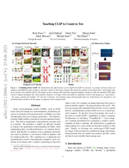 Teaching CLIP to Count to Ten