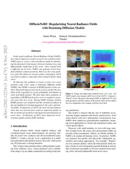 DiffusioNeRF: Regularizing Neural Radiance Fields with Denoising
  Diffusion Models