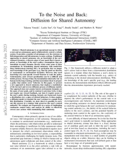To the Noise and Back: Diffusion for Shared Autonomy