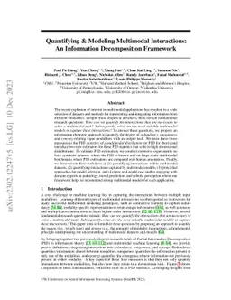 Quantifying & Modeling Multimodal Interactions: An Information
  Decomposition Framework