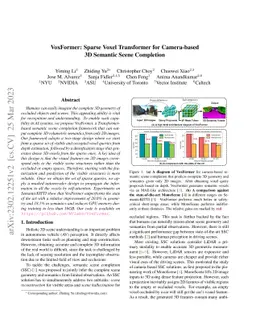 VoxFormer: Sparse Voxel Transformer for Camera-based 3D Semantic Scene
  Completion