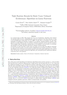 Tight Runtime Bounds for Static Unary Unbiased Evolutionary Algorithms
  on Linear Functions