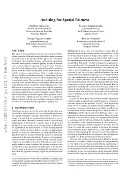 Auditing for Spatial Fairness