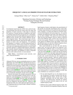 Frequency and Scale Perspectives of Feature Extraction
