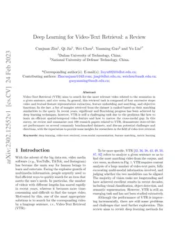 Deep Learning for Video-Text Retrieval: a Review