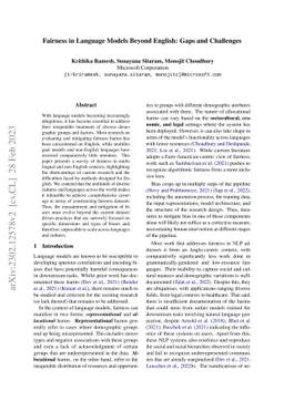 Fairness in Language Models Beyond English: Gaps and Challenges