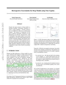 Retrospective Uncertainties for Deep Models using Vine Copulas