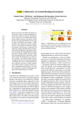 CARE: Collaborative AI-Assisted Reading Environment