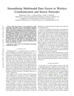 Streamlining Multimodal Data Fusion in Wireless Communication and Sensor
  Networks