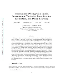 Personalized Pricing with Invalid Instrumental Variables:
  Identification, Estimation, and Policy Learning