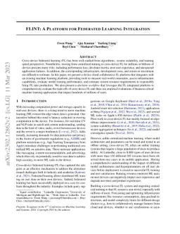 FLINT: A Platform for Federated Learning Integration