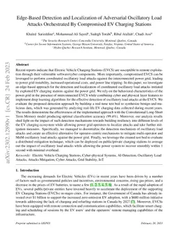 Edge-Based Detection and Localization of Adversarial Oscillatory Load
  Attacks Orchestrated By Compromised EV Charging Stations
