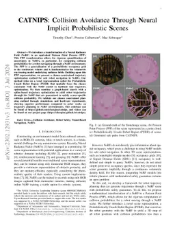 CATNIPS: Collision Avoidance Through Neural Implicit Probabilistic
  Scenes
