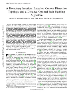 A Homotopy Invariant Based on Convex Dissection Topology and a Distance
  Optimal Path Planning Algorithm