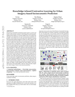 Knowledge-infused Contrastive Learning for Urban Imagery-based
  Socioeconomic Prediction